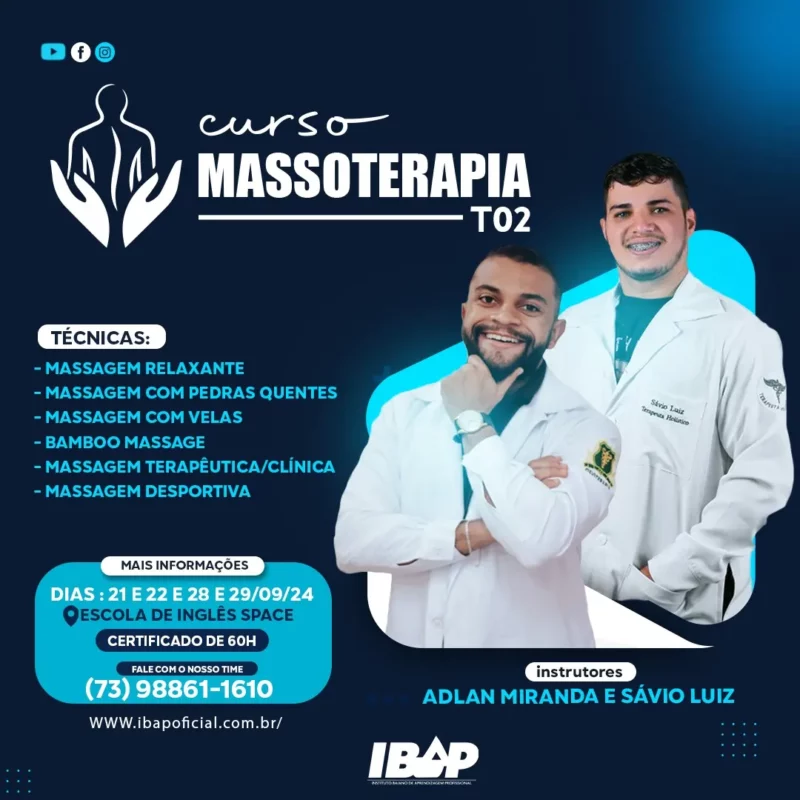 Curso de Massoterapia 2 Turma